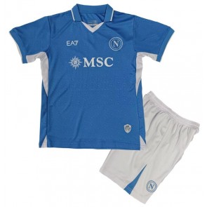 SSC Napoli Primera Equipación Niños 2024-25 Manga Corta (+ Pantalones cortos)